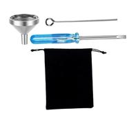 COMPUKAS Urn Accessories Mini Funnel Filler Kit Stainless Steel Funnel for Jewelry Ashes Keepsakes Liquid Dispensing Set for Refill