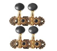 COMPUKAS Vintage Retro Carved Ukulele Tuning Pegs with Metal and Resin Construction, Smooth and Accurate Tuning for Acoustic Guitar and Ukulele, for Daily Practice and Recording Sessions