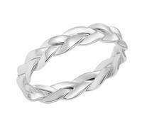 COMPUKAS Vintage Silver Chic Closed Chain Ring Lightweight Fashion Jewelry for Women Simple for Daily Wear Party Travel Gifts