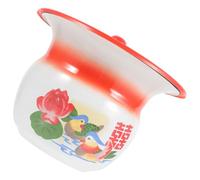 COMPUKAS Vintage Style Spittoon Potty for Retro Old-Fashioned Iron Portable Urinal Pot Easy to Clean Wear Resistant Suitable for Apartment Inconvenient Time