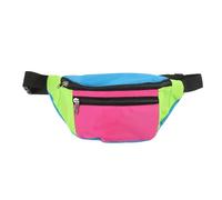 COMPUKAS Waist Bag and Multiple Spacious Zip Compartments Lightweight Polyester Retro Color Style with Adjustable Strap Hip Bag for Men and Women Suitable for Everyday Outfit the Go