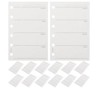 COMPUKAS Weekly Planner Refills for Personal Planners with Smooth Writing 200pcs 6-hole Punched Paper and 120gsm Quality, Suitable for Routine Planning in 6 Binder