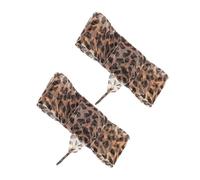 COMPUKAS Wide Flat Leopard Print Ribbon Shoelaces for Women and Polyester Satin Shoelaces for Sneakers Wide Lace Tie for Sports and Daily Wear