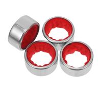 COMPUKAS Wine Bottle Drip Collar Prevents Spilling 4pcs Stainless Steel Portable and Elegant Wine Drip Stop Collar for Outdoor Parties and Picnic