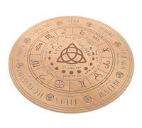 COMPUKAS Wood Pendulum Board Divination Tool with Comfortable Touch Feeling for Witchcraft and Wiccan Altar Supplies, to Decorate Your Table or Divination Table with Mysterious Atmosphere