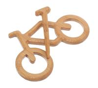 COMPUKAS Wooden Bicycle Brooch Pin Stylish Bicycle Decorations Lightweight Versatile for Women Wood Brooch Accessories for Hats and Bags for Occasions