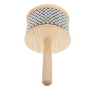 COMPUKAS Wooden Cabasa Percussion Instrument for Beginners Handheld Musical Instrument for School and Team Ages Rhythm Skills and Musical Interest