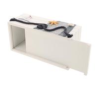 COMPUKAS Wooden Square Tissue Box Cover with Nautical Print, Multifunctional Use and Smooth Surface, Mediterranean Style Cube Tissue Holder for Homes and Cafes Beach Theme Decor