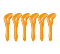 COMPUKAS Yellow Beeswax Scraping Massager Set 6pcs with Ergonomic Handle for Face and Shoulders, Beauty Tool Providing Effective Massage Effect and Relaxation