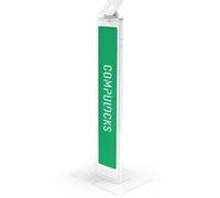 Compulocks Brandable VESA Floor Stand for Screens Up to 32 Inches - Wh