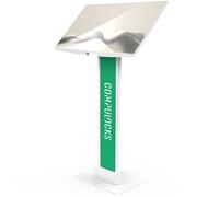 Compulocks Brandable VESA Floor Stand for Screens Up to 32 Inches - White