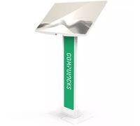 Compulocks Brandable VESA Floor Stand for Screens Up to 32 Inches - Wh