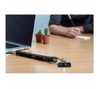 Compulocks Dual Head Coiled T-Bar Security Keyed Cable Lock. Product Colour: Bla