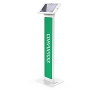 Compulocks Galaxy Tab A9+ Apex Enclosure Brandable Floor Stand - White