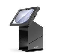 Compulocks Galaxy Tab A9+ Apex Enclosure - Secure Tablet Printer Kiosk Stand - Durable, Stylish, User-Friendly Design for Meeting Rooms, Business Events & Workspaces - Black Finish