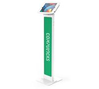 Compulocks iPad 10.2" Space Enclosure Brandable Floor Stand White
