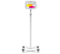 Compulocks iPad 10.2" Space Enclosure Medical Rolling Cart Extended White