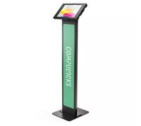 Compulocks iPad 10.9" 10th Gen Swell Enclosure Brandable Floor Stand Black. Product colour: Black Maximum screen size: 27.7 cm (10.9") Brand compatibility: Apple. Width: 279.1 mm Depth: 21.5 mm Height