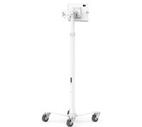 Compulocks iPad 10th-11th (A16) Gen, Apex Enclosure Medical Rolling Cart Extended - White