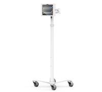 Compulocks iPad Pro M4 11" (2024), Apex Enclosure Rolling Cart - Rise Freedom Extended White