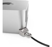 Compulocks Mac Studio Ledge Lock Adapter with Keyed Cable Lock Silver