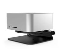Compulocks Mac Studio Security Stand with Dual Head Coiled Cable Keyed Lock Black