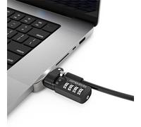 Compulocks Ledge Lock Adapter for MacBook Pro 16" M1 & M2 with Combination Cable Lock Silver