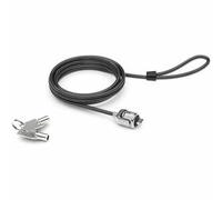 Compulocks T-Bar Security Keyed Cable Lock Black. Product Colour: Black Silver L