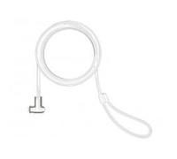 Compulocks T-bar Security Keyed Cable Lock White