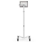 Compulocks Universal Invisible Mount Medical Rolling Cart Extended White