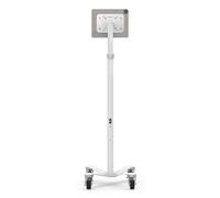Compulocks Universal Invisible Mount Medical Rolling Cart White