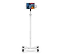 Compulocks Universal Tablet Cling Medical Rolling Cart Extended White