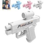 Compulsive Prank Two-Way Water Gun, Prank Reverse Water Gun, Squirt Guns Toy for Pranks, Parties, & Outdoor Fun (White)
