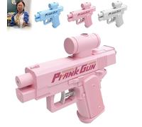 Compulsive Prank Two-Way Water Gun, Prank Reverse Water Gun, Squirt Guns Toy for Pranks, Parties, & Outdoor Fun (Pink)