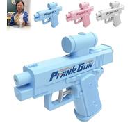 Compulsive Prank Two-Way Water Gun, Prank Reverse Water Gun, Squirt Guns Toy for Pranks, Parties, & Outdoor Fun (Blue)