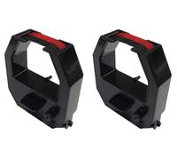 COMPUMATIC (2 Pack) Replacement Ribbon for uPunch HN3000 HN4000 FN1000 Time Clocks, 2 Color Black Red Ink, Compatible