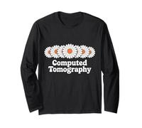 Computed Tomography CT Tech Retro Floral Medical Radiology Long Sleeve T-Shirt