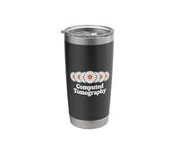 Computed Tomography CT Tech Retro Floral Medical Radiology Stainless Steel Insulated Tumbler