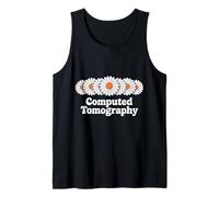 Computed Tomography CT Tech Retro Floral Medical Radiology Tank Top