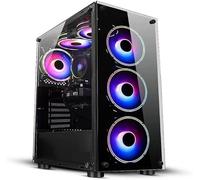 ComputeK Gaming PC Tower • Intel Core i7-3770 • 16GB RAM • GT730 2GB Graphics Card • 256GB SSD+1TB HDD • 500W 80+ PSU • RGB Gaming Case • Wi-Fi • Windows 11 •