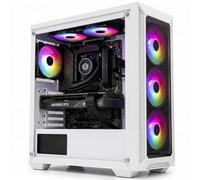 Computek Gaming PC Tower - Ryzen 5 5500, Nvidia RTX 5060 8GB, 16GB DDR4 RAM, 256GB SSD + 1TB Storage, Windows 11, WiFi, RGB Case, High Performance Gaming PC, White Case.