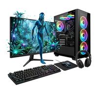 Computek Level up with the i7 Gaming PC Bundle! Features an RTX 3050 6GB, 16GB RAM, & fast 256GB SSD + 1TB HDD. Includes Win 11, WiFi, RGB lighting, and a crisp 22" monitor. Ready to play