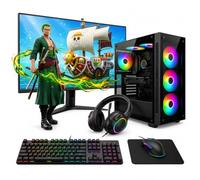 Computek Perfect Entry-Level RGB Gaming PC Bundle Powered by Ryzen 5 5600G & Vega 7 Graphics. Fast 16GB DDR4, 256GB SSD + 1TB HDD storage. Wi-Fi ready, Win 11 installed.
