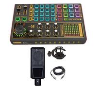 Computer and Mobile Phone Live Streaming Sound Card for Online Singing Chatting Video with 3 Reverberation Modes 9 Scene 20 Warm-up Special