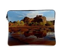 Computer and Tablet Case Linen Look - Arches National Park Utah United States Wild Nature - 10 Inches Protective Laptop Sleeve Printed in France