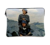 Computer and Tablet Case Linen Look - La Grande Vadrouille mais dire Donc Bourvil Louis De Funes Film Francais - 10 Inches Protective Laptop Sleeve Printed in France