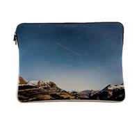 Computer and Tablet Case Linen Look Shooting Star Under the Mountains 14-15 Inches Protective Laptop Sleeve Printed in France