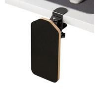 Computer Arm Rest | Wooden Wrist Support, 90 Degree Swivel Armrest Folding Padded Arm Rest for Game Typing and Workstation
