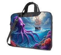 Computer Backpack For Men A Giant Purple Octopus Swims Near A Ship In A Stormy Sea Laptop Bag Travel Laptop Backpack Laptop Backpack(29x40cm)