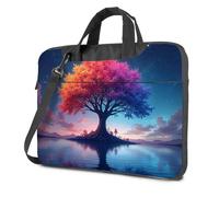 Computer Backpack For Men Colorful Tree Reflections In The Night Sky Laptop Bag 15.6 Laptop Case Laptop Case 16 Inch(29x40cm)